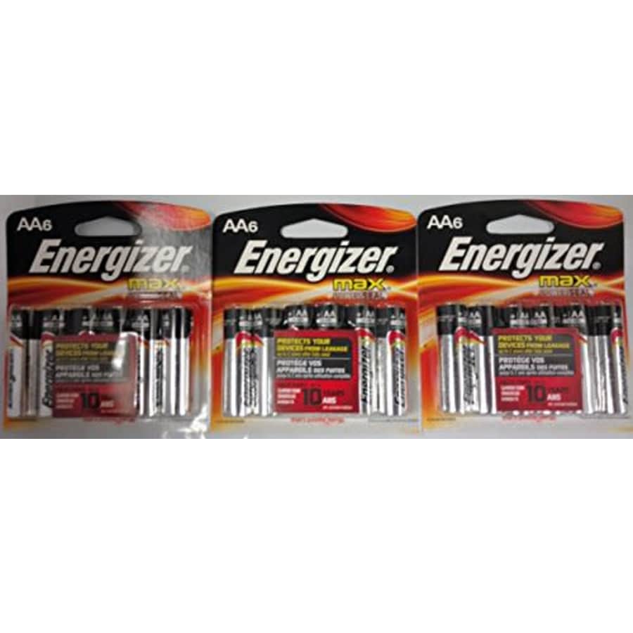 Energizer Max AA Batteries 18 Pack (3 x 6 Pack) for $17