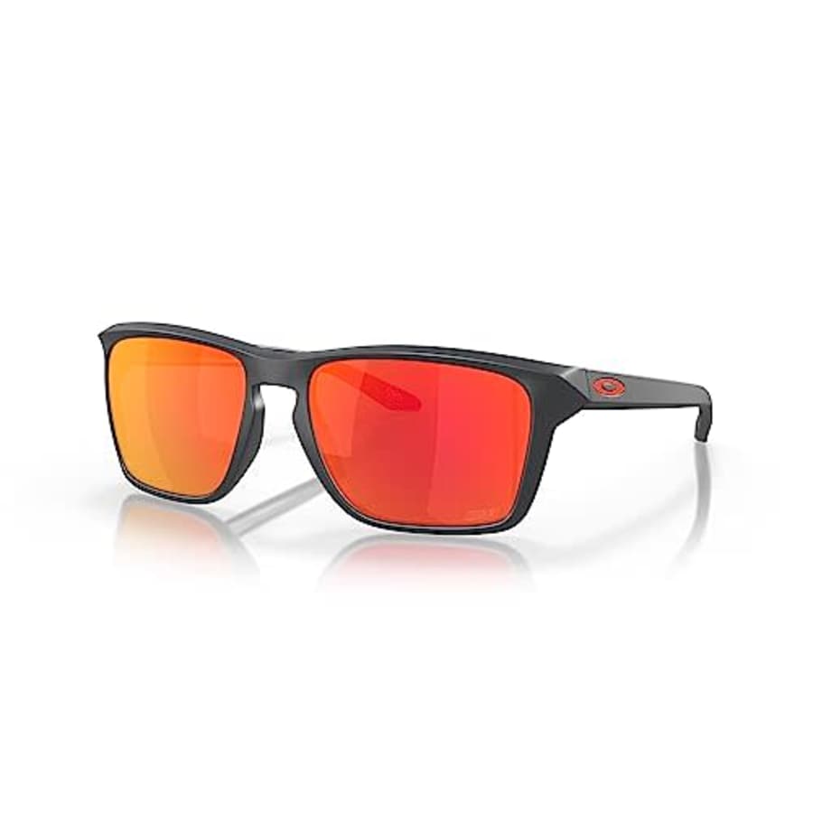 Oakley Man Sunglasses Matte Carbon Frame, Prizm Ruby Lenses, 57MM for $86