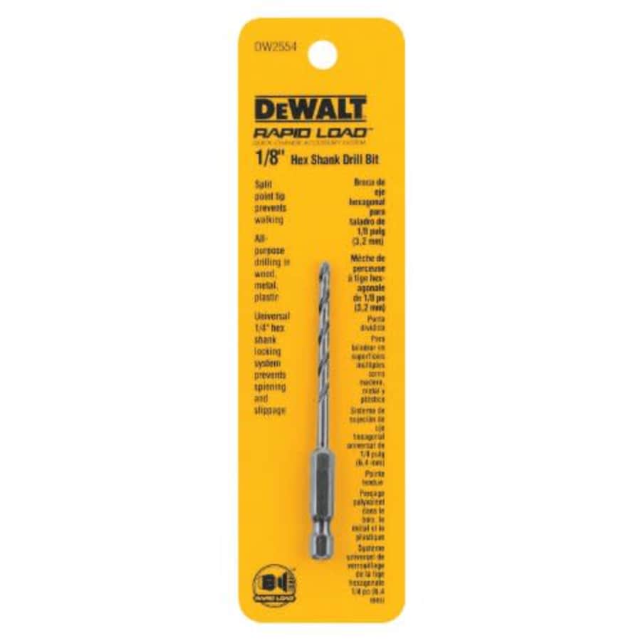 DEWALT DW2554 1/8-Inch Hex Shank Drill Bit for $20