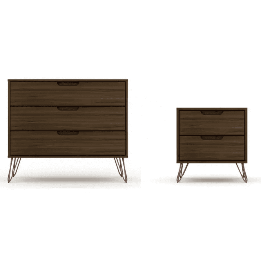 Luxor Intrepid 3-Drawer Dresser and 2-Drawer Nightstand Set for $287