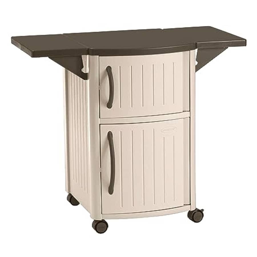 Suncast DCP2000 Portable Outdoor Patio Backyard Grilling Entertainment Serving Prep Station Table for $143 Suncast DCP2000 Portable Outdoor Patio Backyard Grilling Entertainment Serving Prep Station Table for $143