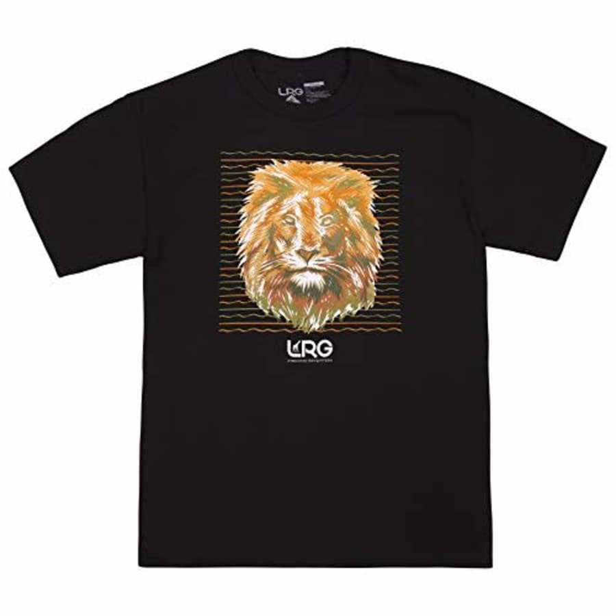 LRG Men's Short Sleeve Crew Neck t-Shirt, Black, L for $22