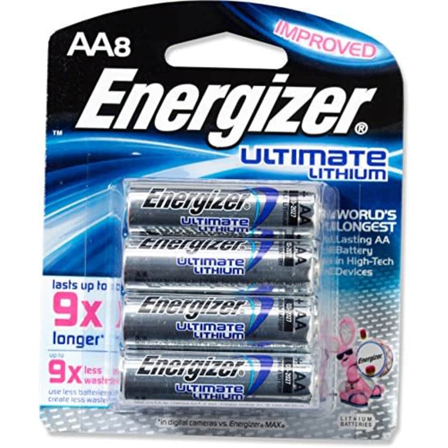Energizer AA Lithium Ion Batteries, 8 Count (3 Packs x 8 = 24) for $74