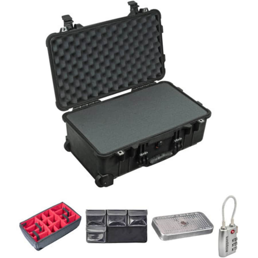 Pelican 1510 Carry-On Case with Foam Set and Accessory Kit for $280