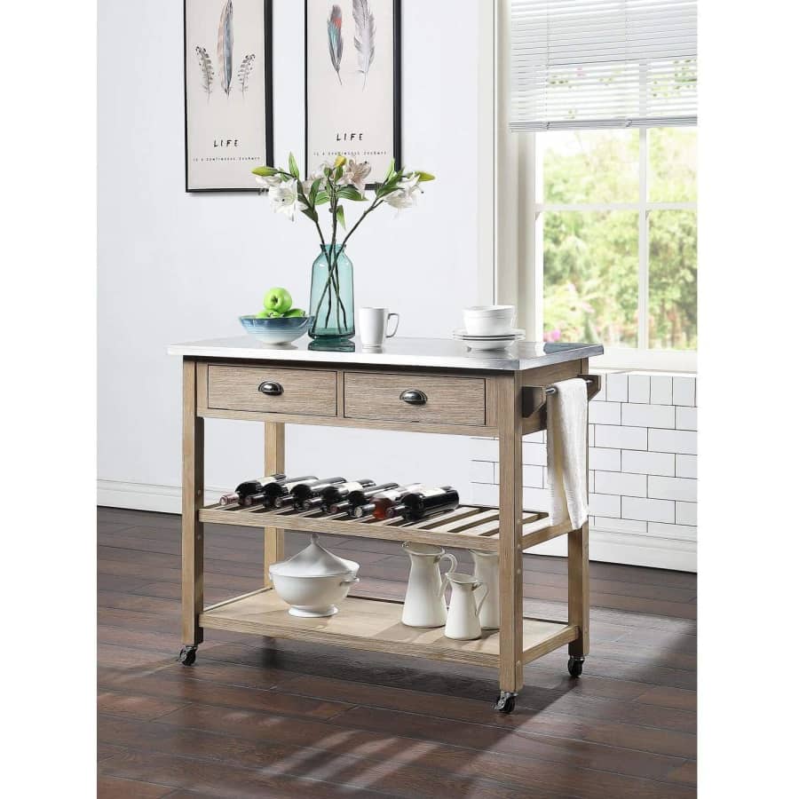 4D Concepts Alex Kitchen Cart for $191