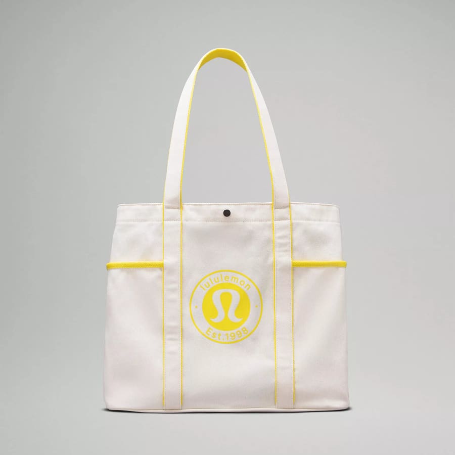 lululemon Daily Multi-Pocket 20L Canvas Tote Bag for $49 lululemon Daily Multi-Pocket 20L Canvas Tote Bag for $49