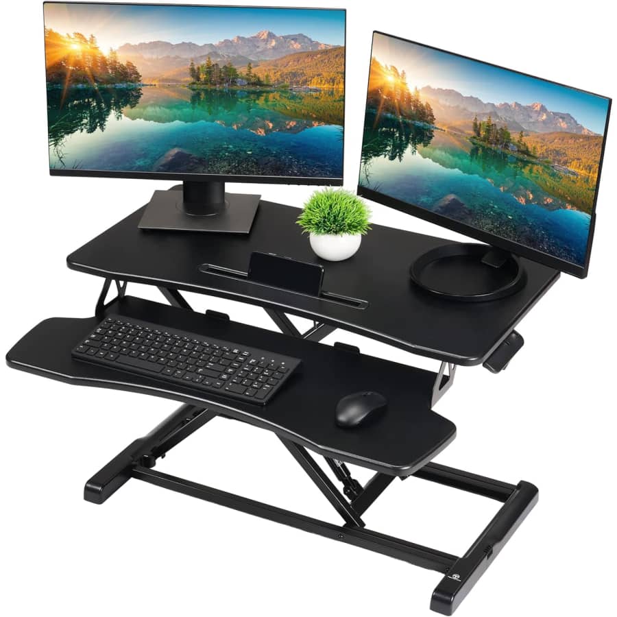 TechOrbits Standing Desk Converter for $100 TechOrbits Standing Desk Converter for $100