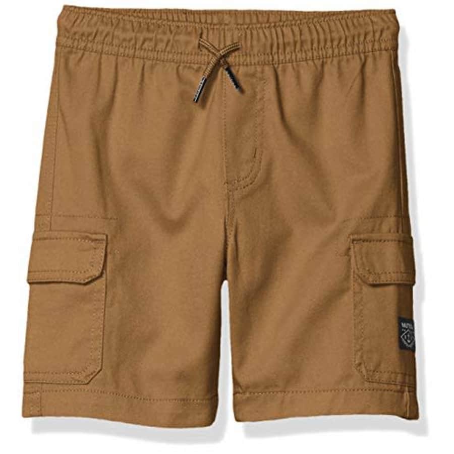 Nautica Boys' Cargo Pocket Drawstring Shorts, Carmelize, Medium (10/12) for $8