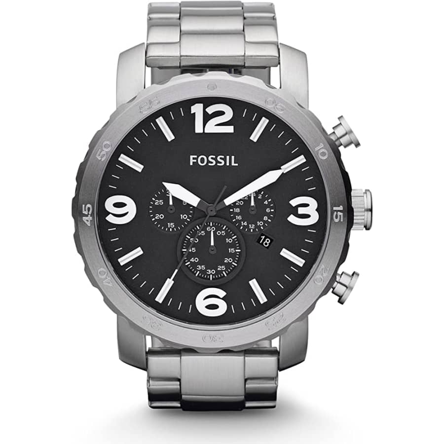 Fossil Men's Nate Stainless Steel Quartz Chronograph Watch for $78 Fossil Men's Nate Stainless Steel Quartz Chronograph Watch for $78