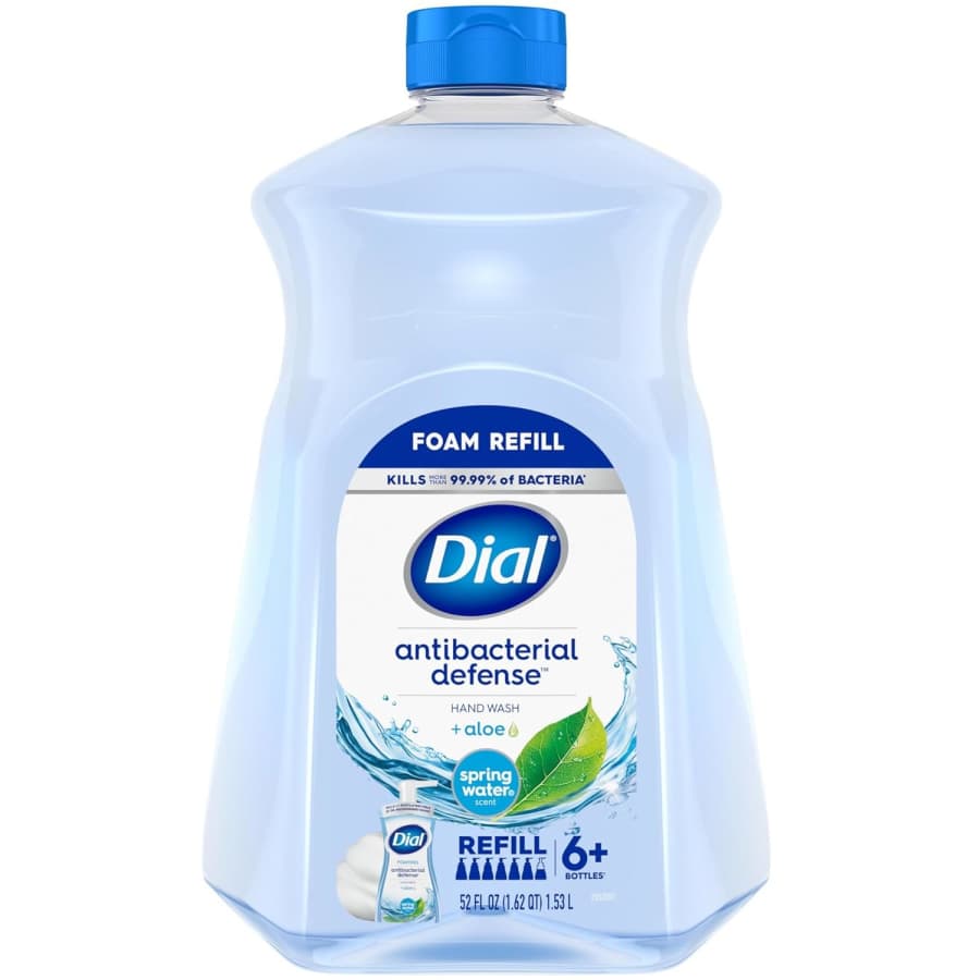 Dial Antibacterial Foaming Hand Soap 52-oz. Refill for $5.98 via Sub & Save Dial Antibacterial Foaming Hand Soap 52-oz. Refill for $5.98 via Sub & Save