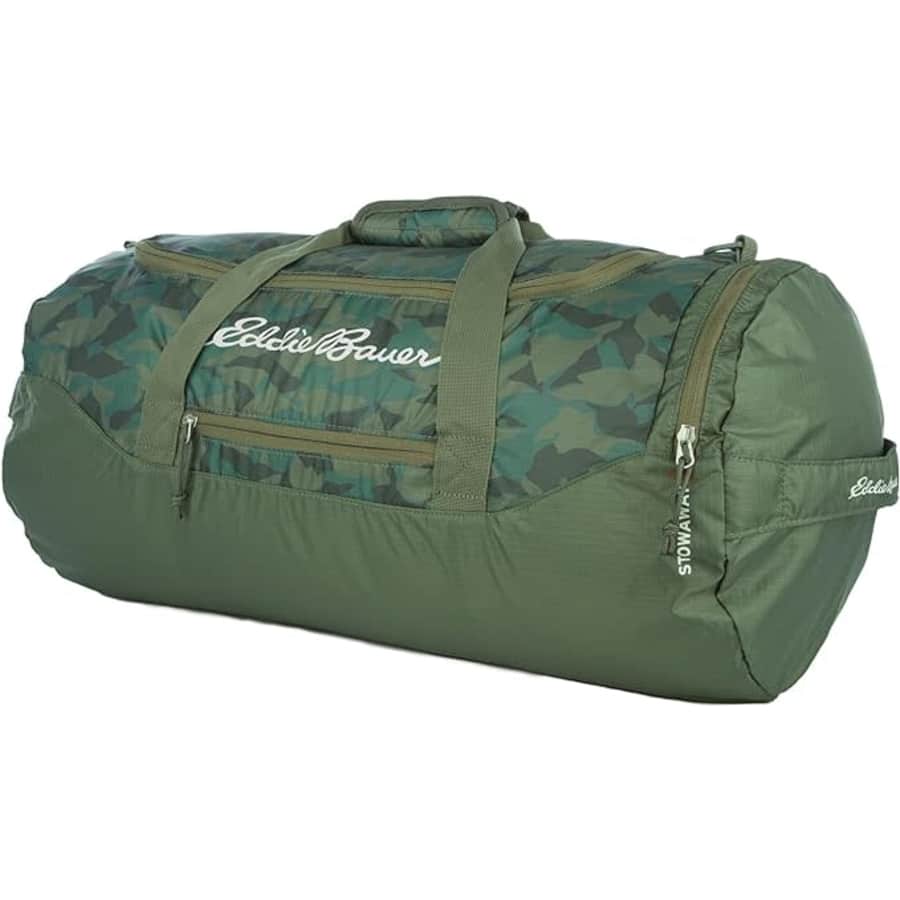Eddie Bauer Stowaway Packable 45L Duffel for $28 Eddie Bauer Stowaway Packable 45L Duffel for $28