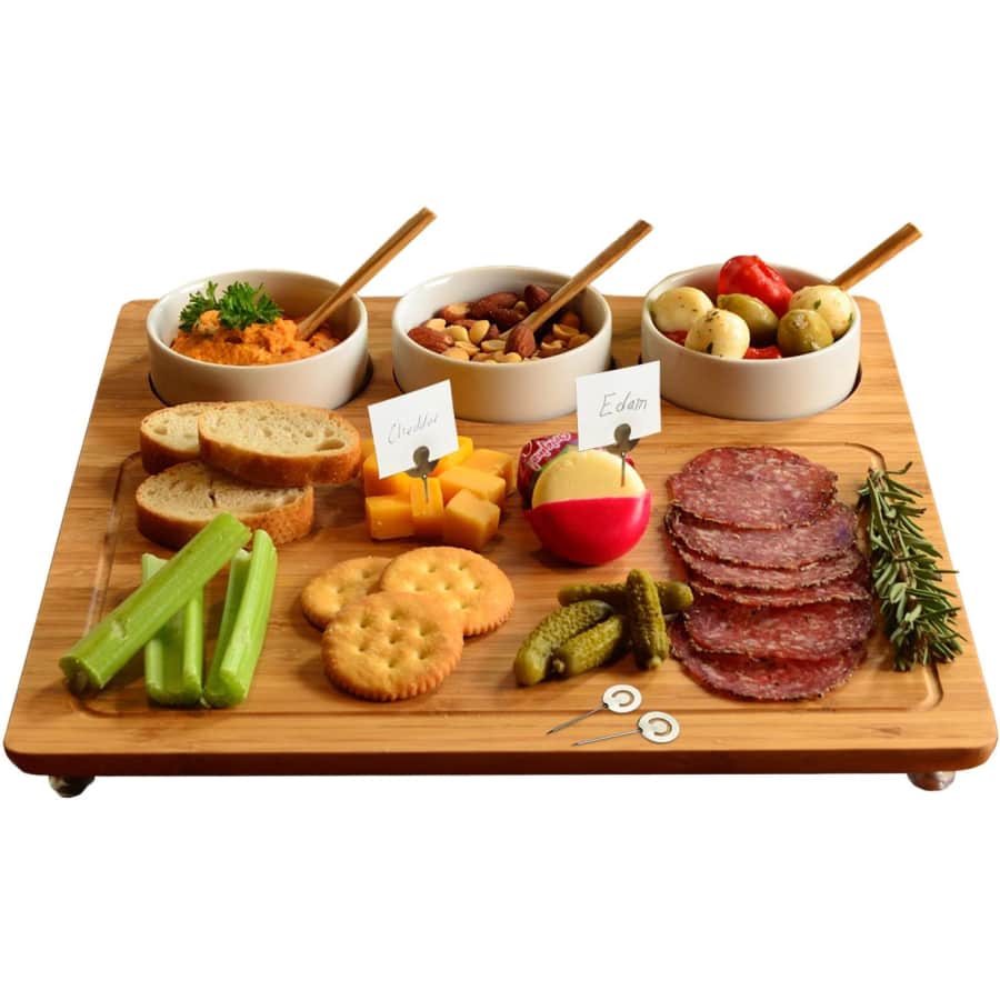 Picnic at Ascot Bamboo Cheese Board/Charcuterie Platter for $49