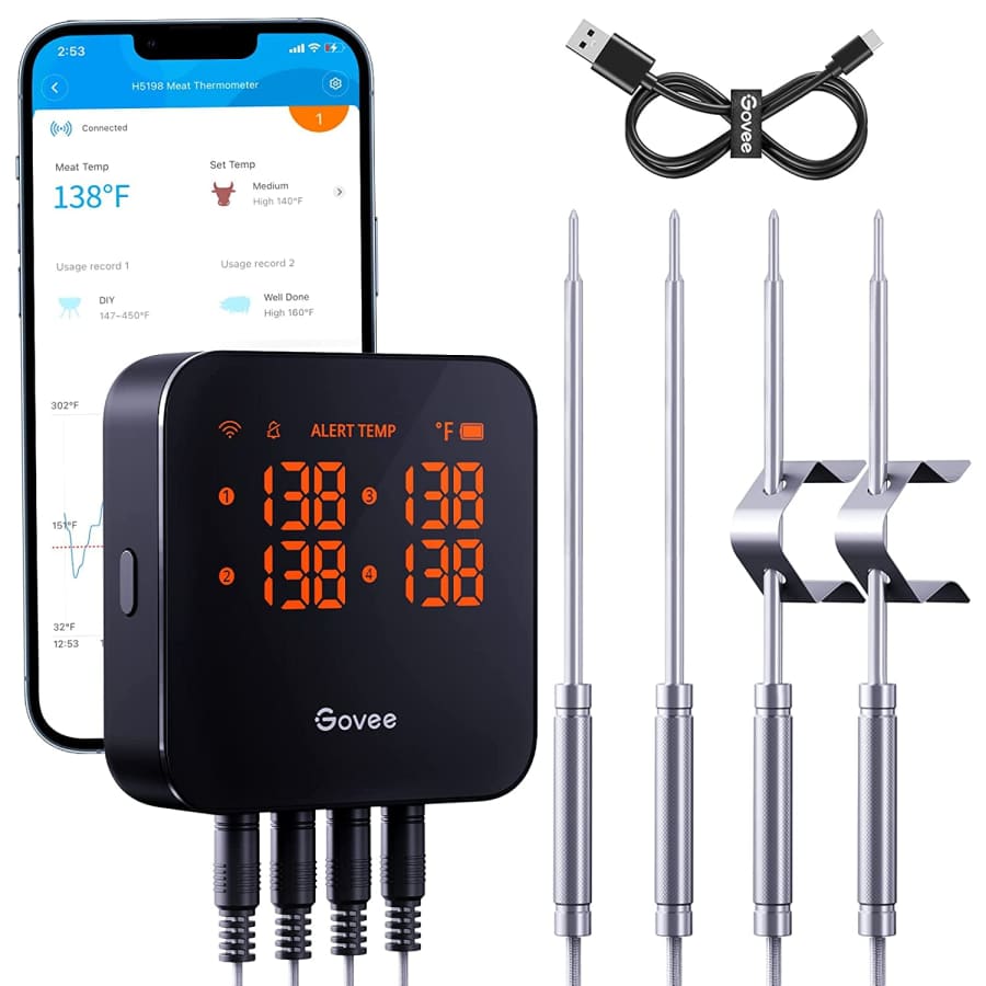Govee Bluetooth Smart Meat Thermometer for $60 Govee Bluetooth Smart Meat Thermometer for $60