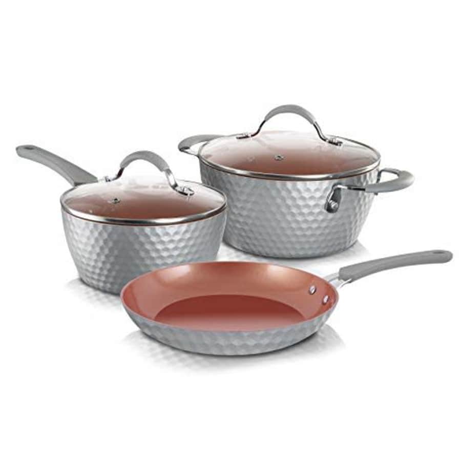 NutriChef 5-Piece Nonstick Kitchen Cookware Set - PTFE/PFOA/PFOS-Free Heat Resistant Kitchen Ware Pots Pan for $49