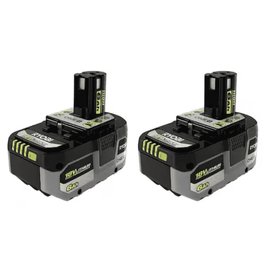 Ryobi ONE+ 18V Lithium-Ion 6.0 Ah Battery 2-Pack: $139 Ryobi ONE+ 18V Lithium-Ion 6.0 Ah Battery 2-Pack: $139