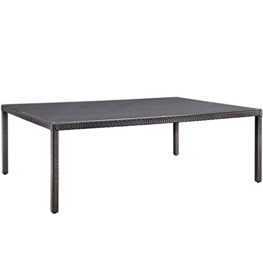 Modway Convene Wicker Rattan Outdoor Patio 90" Rectangular Dining Table in Espresso for $709 Modway Convene Wicker Rattan Outdoor Patio 90" Rectangular Dining Table in Espresso for $709