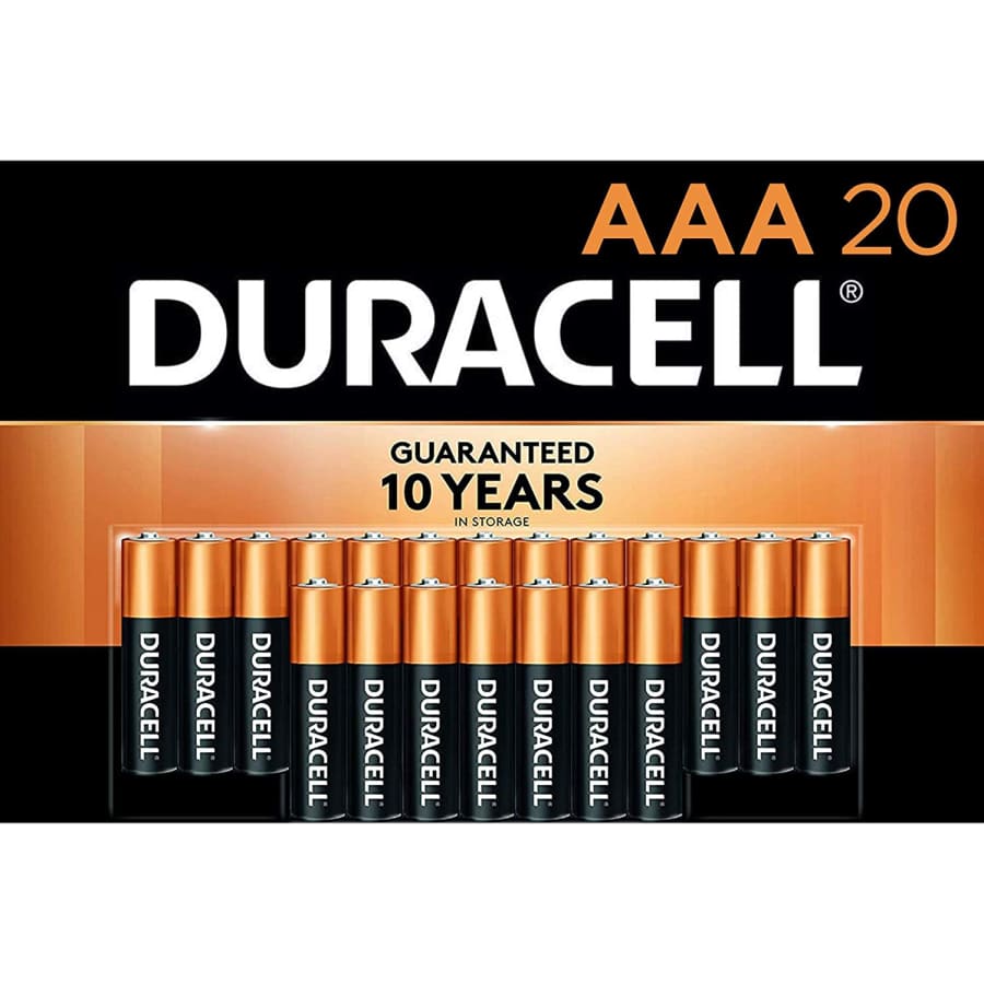 Duracell CopperTop AAA Alkaline Batteries 20-Pack for $14
