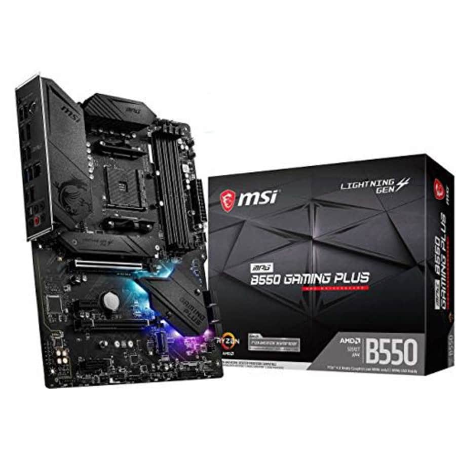 MSI MPG AMD B550 Gaming Plus Socket AM4 ATX DDR4-SDRAM Motherboard for $120 MSI MPG AMD B550 Gaming Plus Socket AM4 ATX DDR4-SDRAM Motherboard for $120