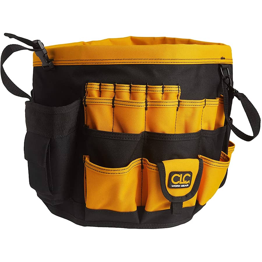 Custom LeatherCraft 61-Pocket Bucket Organizer for $30 Custom LeatherCraft 61-Pocket Bucket Organizer for $30