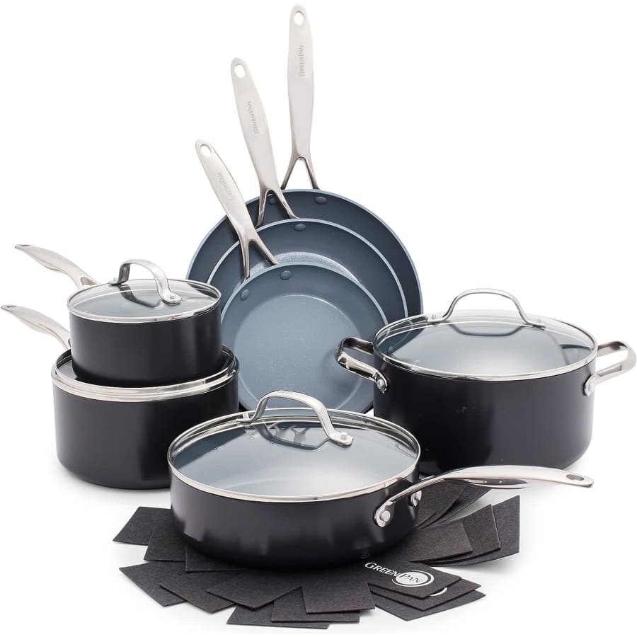 GreenPan Valencia Pro 11-Piece Hard Anodized Nonstick Cookware Set for $255