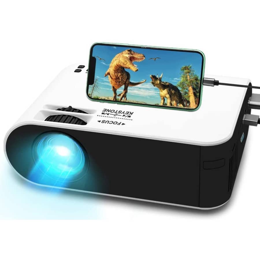 WayGoal 1080p HD Mini Projector for $53
