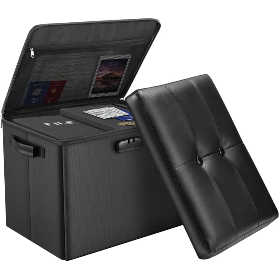 DocSafe Storage Ottoman with Light Duty Lock for $29 DocSafe Storage Ottoman with Light Duty Lock for $29