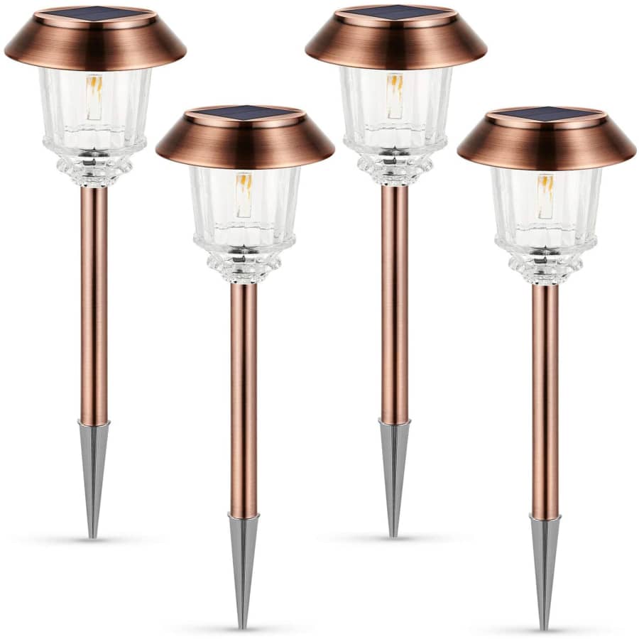 Xmcosy+ LED Solar Pathway Light 4-Pack for $60 Xmcosy+ LED Solar Pathway Light 4-Pack for $60