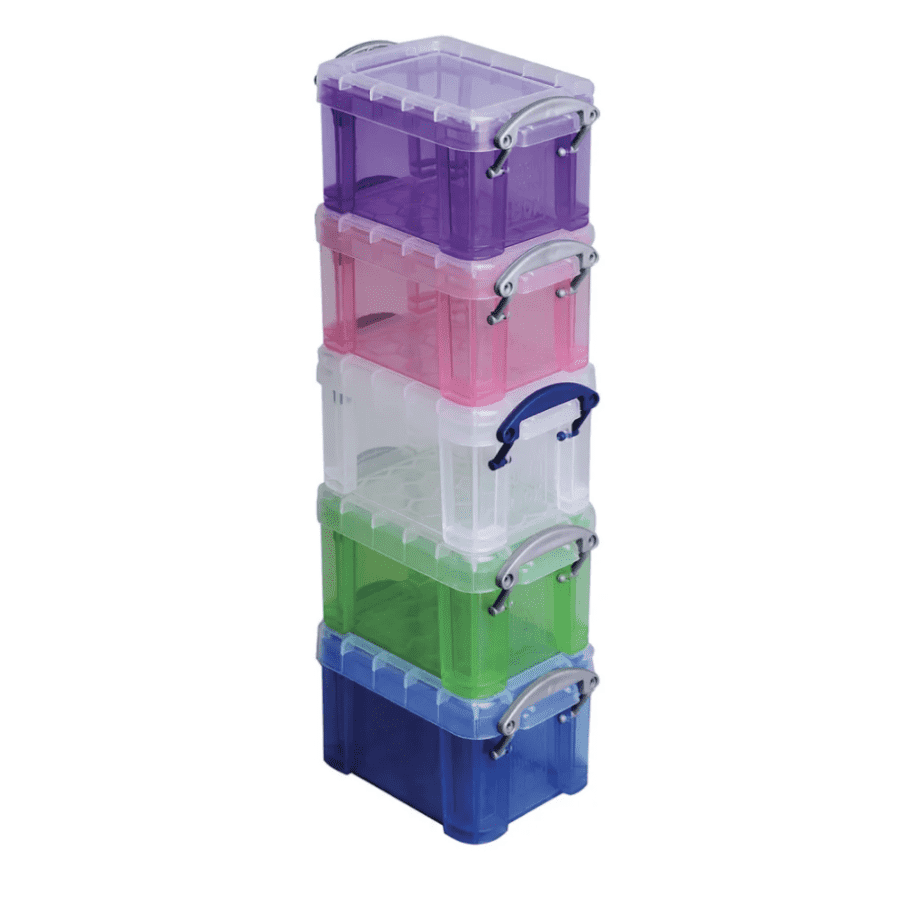Really Useful Box Plastic Storage Container 5-Pack for $3 Really Useful Box Plastic Storage Container 5-Pack for $3