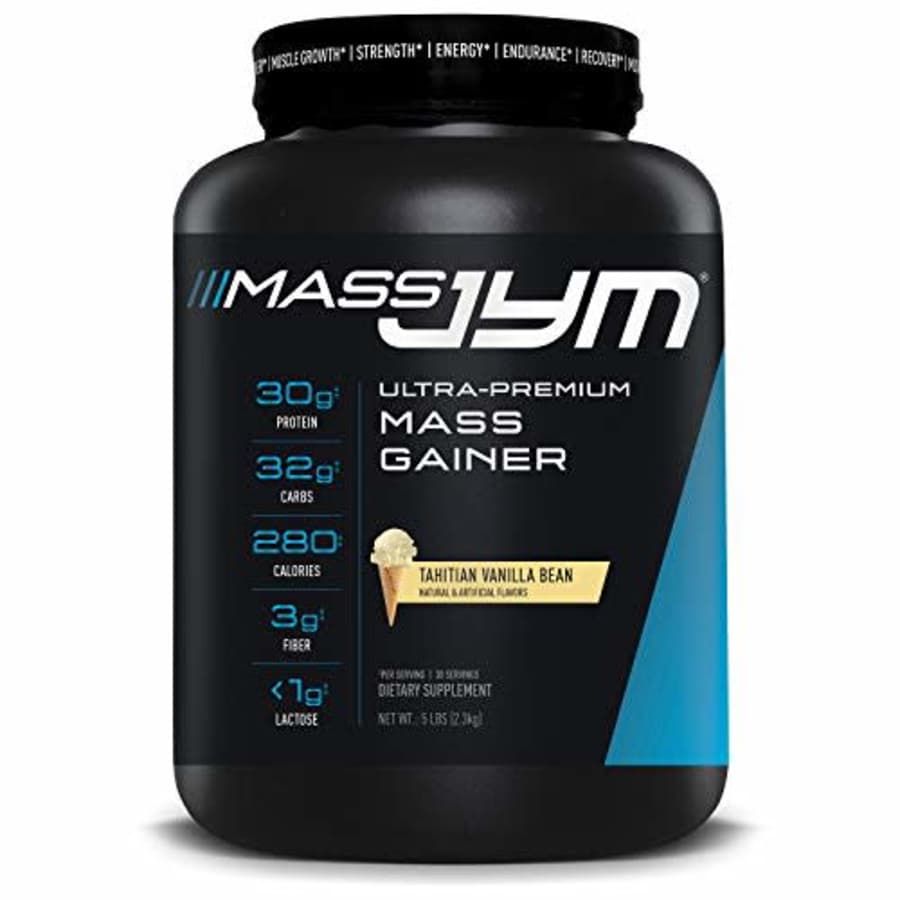 Mass JYM Tahitian Vanilla Bean Weight Gainer Protein Powder - Egg White, Milk, Whey Protein for $51