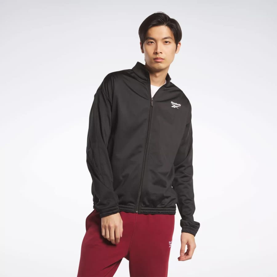 Reebok Men's Identity Vector Knit Track Jacket for $16 Reebok Men's Identity Vector Knit Track Jacket for $16