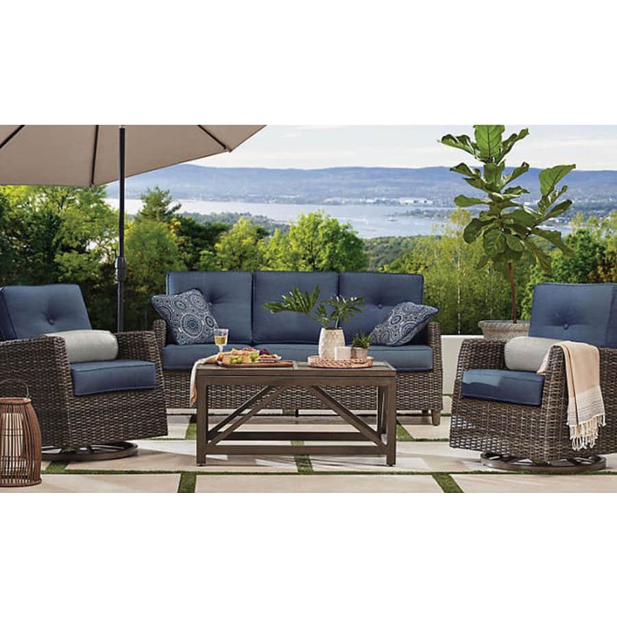 Member's Mark Fremont 4-Piece Patio Deep Seating Set with Sunbrella Fabric for $1199 for members