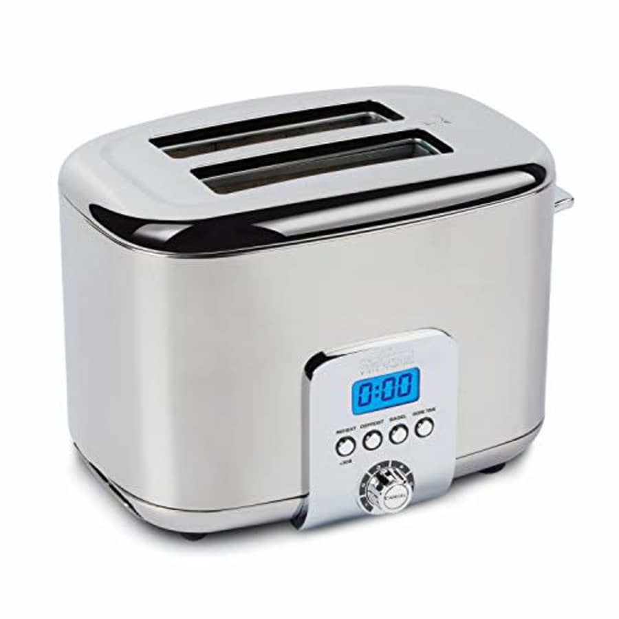 All-Clad TJ822D51 Stainless Steel Digital Toaster with Extra Wide Slot, 2-Slice, Silver for $130