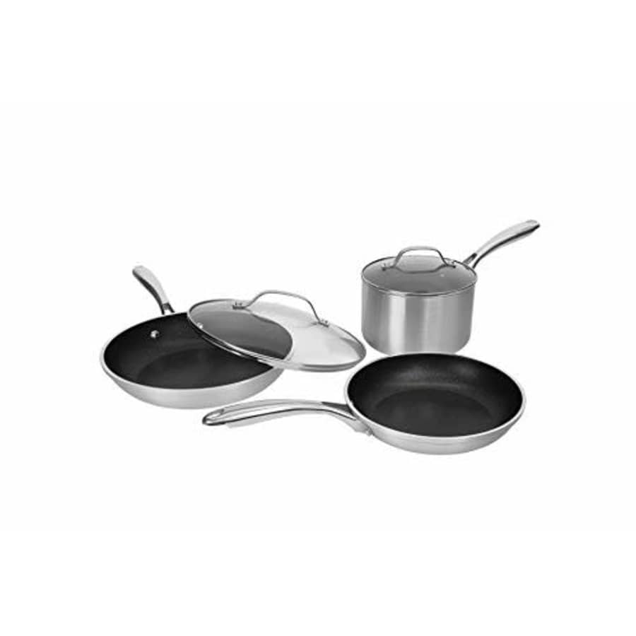 Granitestone Nonstick Pots and Pans Cookware Silver, 5 Piece Set for $69 Granitestone Nonstick Pots and Pans Cookware Silver, 5 Piece Set for $69