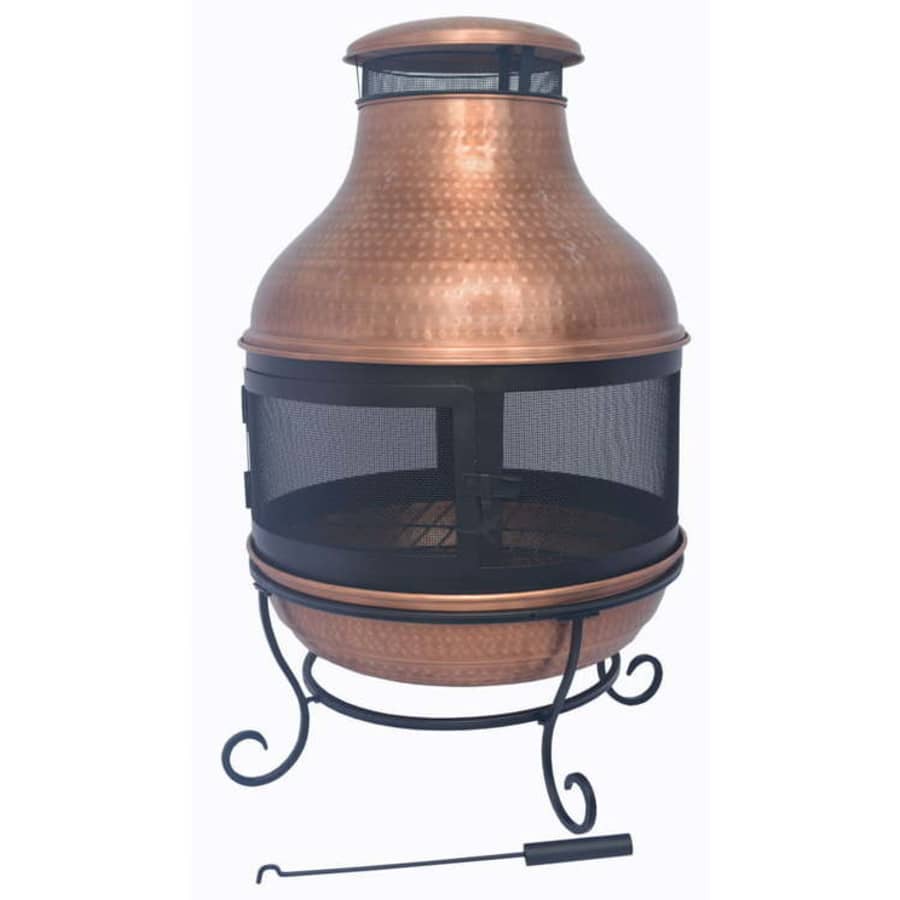 BH&G Wood-Burning Copper Chiminea Fire Pit for $147