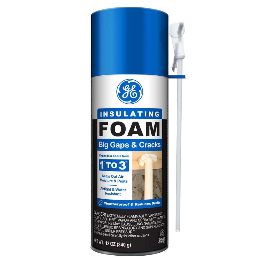 GE Big Gaps & Cracks Insulating Foam 12-oz. Can: $4.24 GE Big Gaps & Cracks Insulating Foam 12-oz. Can: $4.24