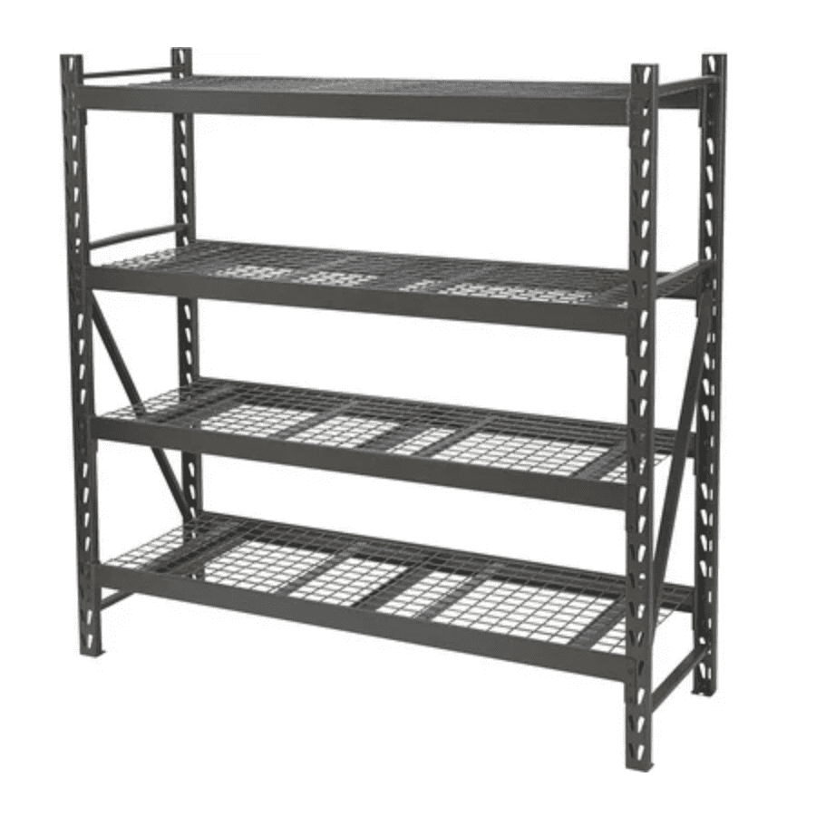 Ironton 4-Tier Industrial Shelving Rack for $130 Ironton 4-Tier Industrial Shelving Rack for $130