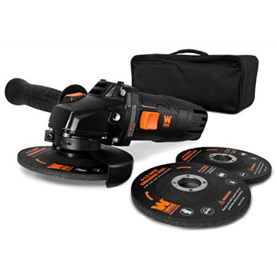 WEN 94475 7.5-Amp 4-1/2-Inch Angle Grinder with Reversible Handle, Three Grinding Discs, and for $33 WEN 94475 7.5-Amp 4-1/2-Inch Angle Grinder with Reversible Handle, Three Grinding Discs, and for $33