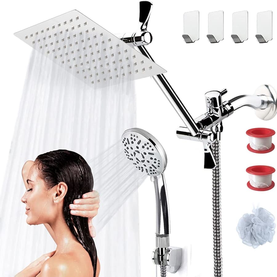 Cosyland 8" Rainfall Shower Head with Handheld for $38