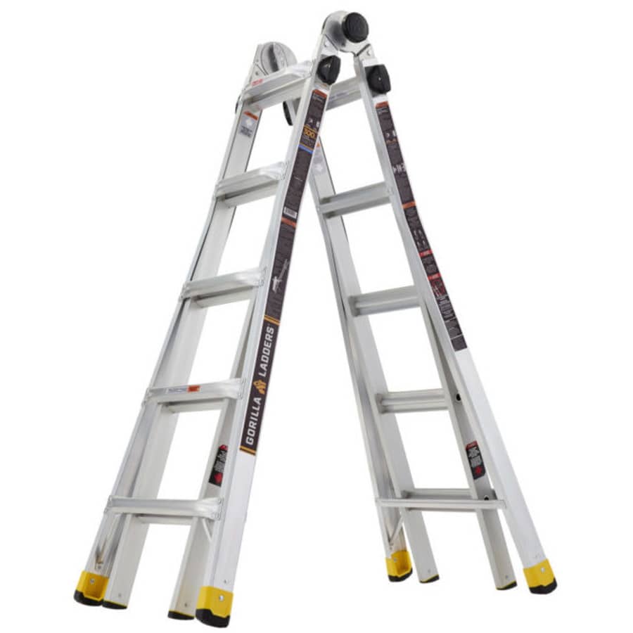Gorilla Ladders MPXA 22-Foot Aluminum Multi-Position Ladder for $159 Gorilla Ladders MPXA 22-Foot Aluminum Multi-Position Ladder for $159