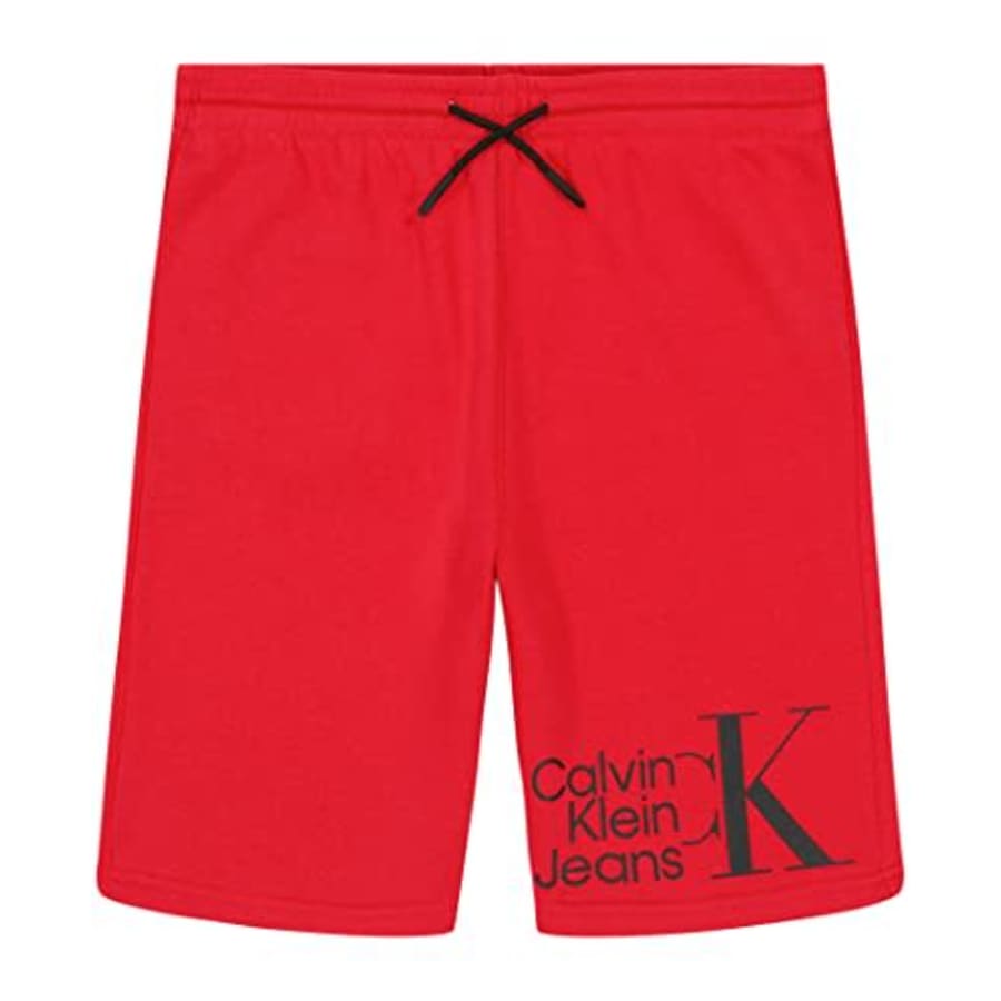 Calvin Klein Boys' Knit Jogger Short, Racing Red Horizontal, 14-16 for $21 Calvin Klein Boys' Knit Jogger Short, Racing Red Horizontal, 14-16 for $21