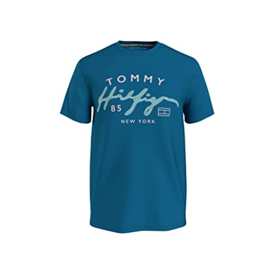 Tommy Hilfiger Men's Big & Tall Graphic T-Shirt, Titan Blue, XX-Large Big for $25 Tommy Hilfiger Men's Big & Tall Graphic T-Shirt, Titan Blue, XX-Large Big for $25