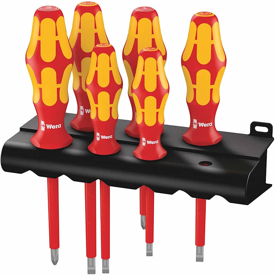Wera Kraftform Plus 160i/6 6-Piece Insulated Professional Screwdriver Set for $23 Wera Kraftform Plus 160i/6 6-Piece Insulated Professional Screwdriver Set for $23
