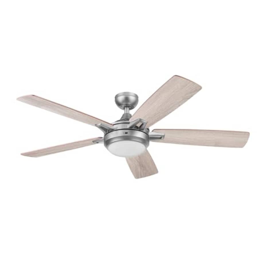Prominence Home Lorelai, 52 Inch Modern Smart Ceiling Fan with Light, Remote Control, Dual Mounting for $159