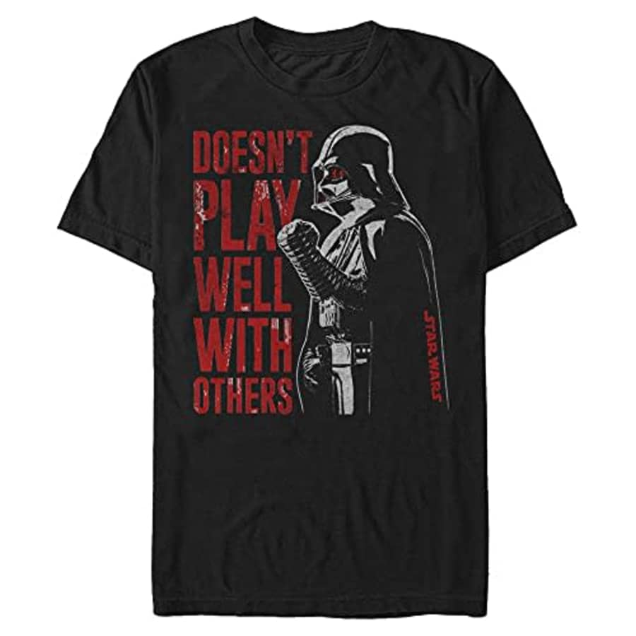 Star Wars Men's Well Played T-Shirt, Black, 3X-Large for $20