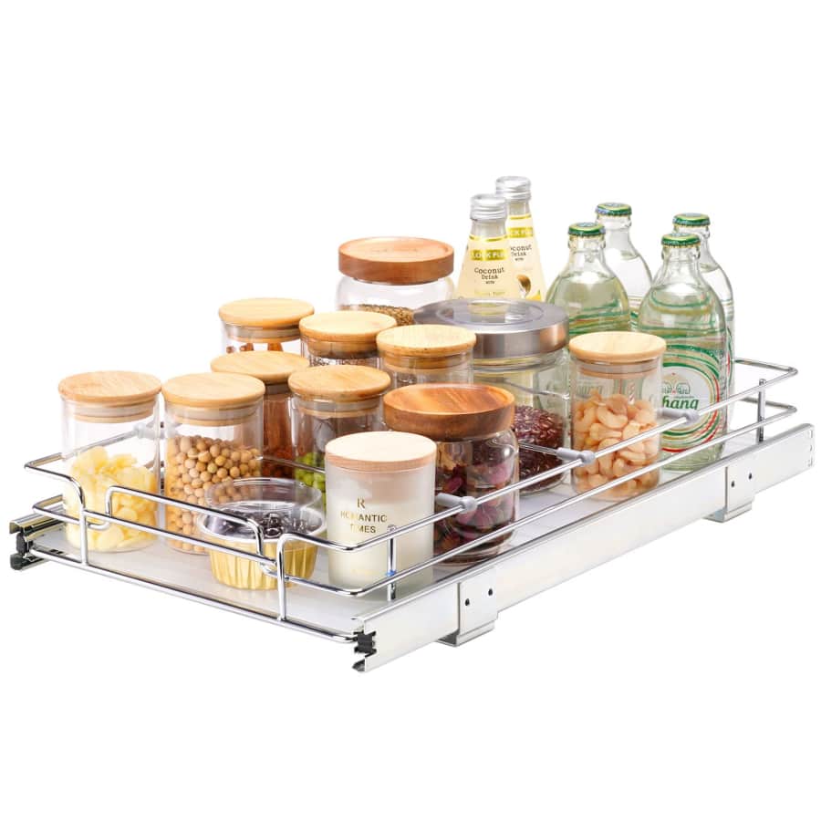 Vevor 11"W x 21"D Pull Out Cabinet Organizer for $11 Vevor 11"W x 21"D Pull Out Cabinet Organizer for $11