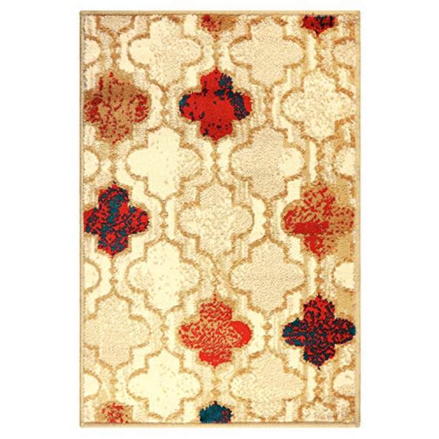 SUPERIOR Eret Indoor Area Rug, Super Soft, Durable, Elegant, Geometric, Trellis Pattern, for $17