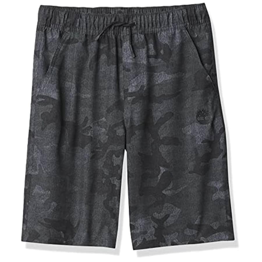 Timberland Boys' Camo Amphibian Back Pocket Short, Castlerock, Large (14/16) for $8