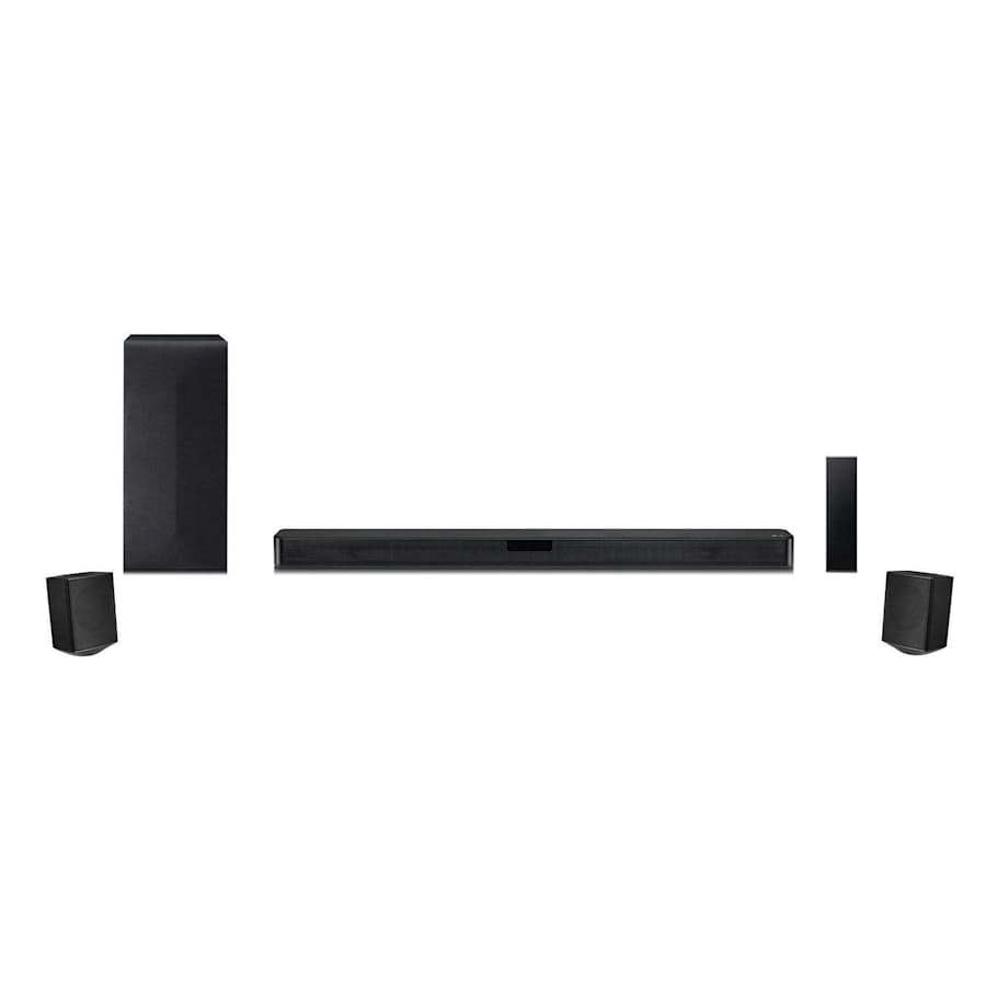 LG 4.1-Channel Soundbar w/ Surround Sound Speakers for $131 in cart