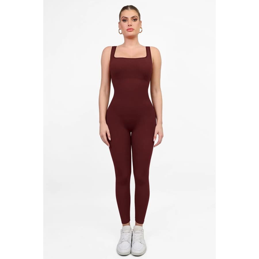 Popilush Women's Shapewear Seamless Square Neck Butt Lift Workout Jumpsuit for $25 Popilush Women's Shapewear Seamless Square Neck Butt Lift Workout Jumpsuit for $25