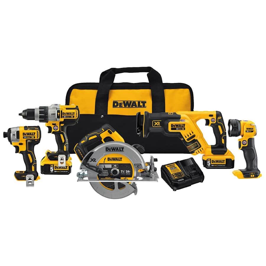 DeWalt 20V Max XR 5-Tool Combo Kit for $400